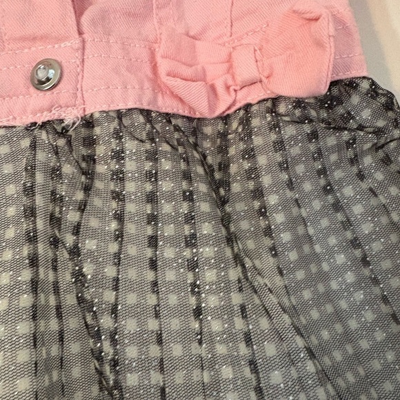 Young Hearts Baby Girl Luxe Military Inspired Denim & Tulle Dress 18M - Picture 4 of 6